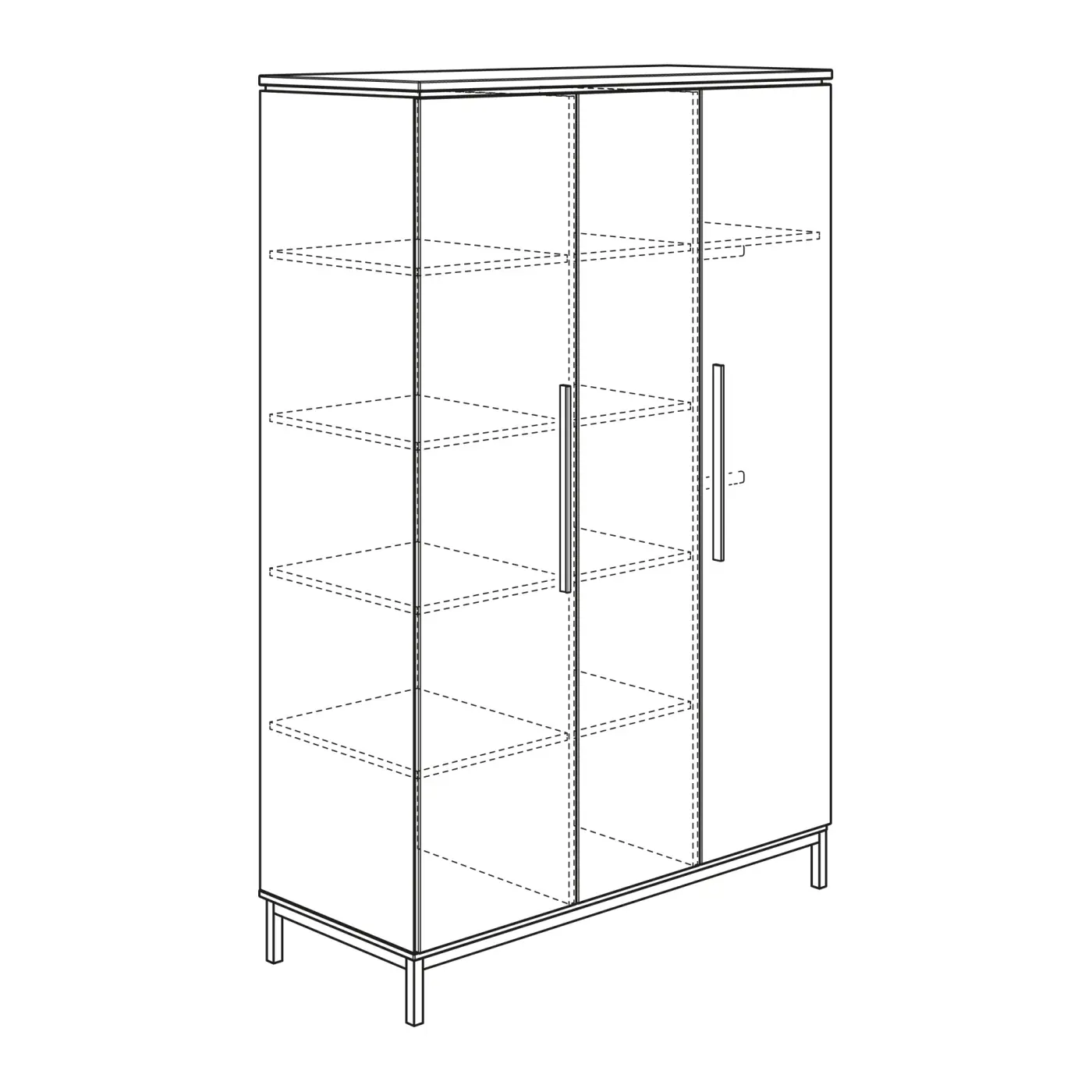 Paidi Kleiderschrank Benne 3T Kieselgrau/Eiche Montana NB ca.135x202x56 cm Paidi Kleiderschrank Benne 3T Kieselgrau/Eiche Montana NB ca.135x202x56 cm