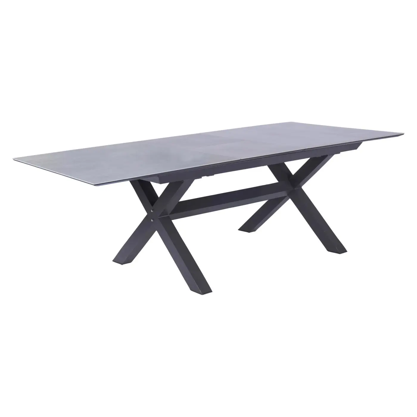 LC Garden Ausziehtisch Vancouver ca. 200-260x100x76 cm Betonoptik/Anthrazit