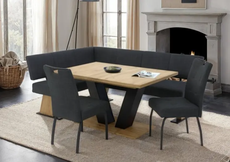 Hela Tisch Hamm T Artisaneiche NB mit Synchronauszug ca. 140-180x90 cm