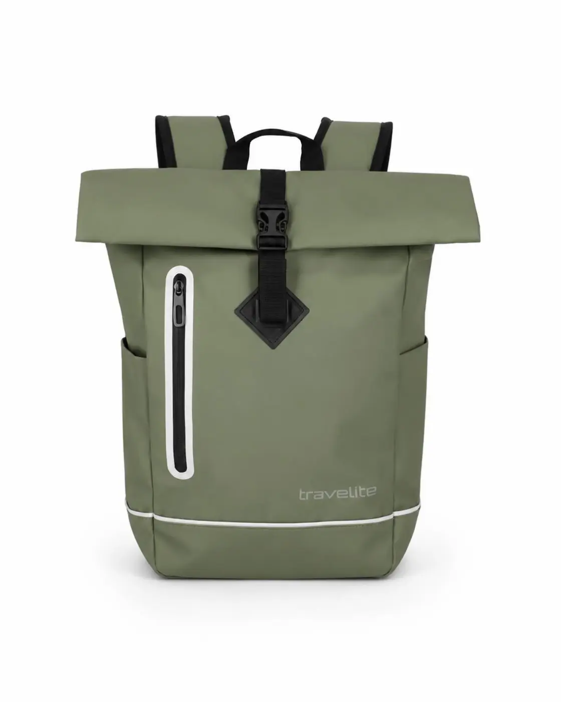 Travelite Backpack Roll-up Basics Olive 26x48x15 cm