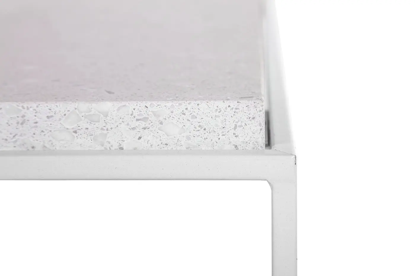 Gutmann Couchtisch Terrazzo weiß
