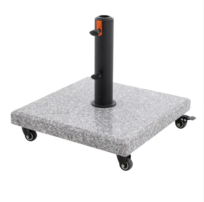 Doppler Schirmständer Granitsockel, rollbar, 40 Kg