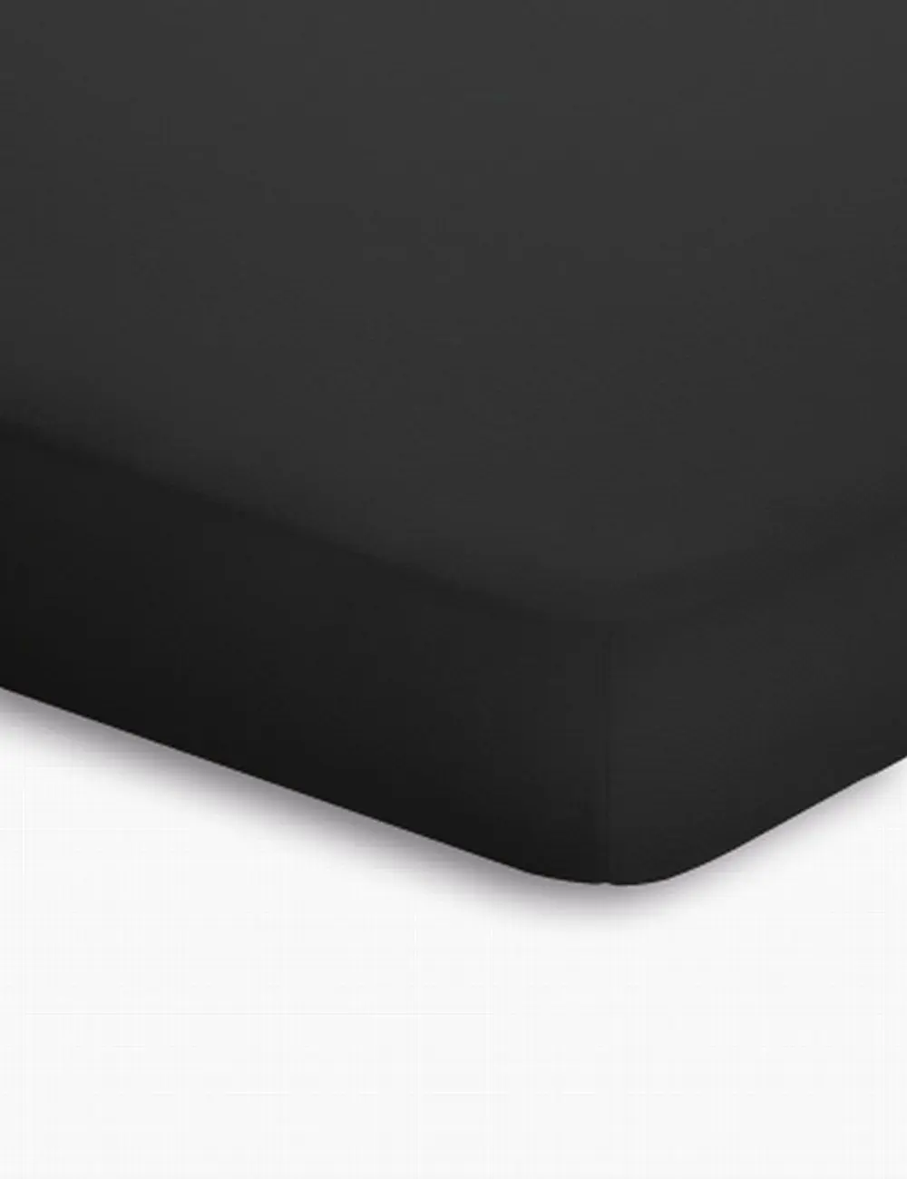 Schlafgut Spannbetttuch Jersey 90x190 cm schwarz
