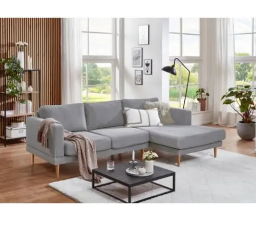 Sun Garden Ecksofa Gotha (rechts)  Grau ca. 240x82x160 cm