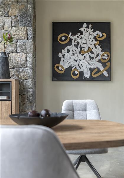 Dancing notes Bild 120x120cm