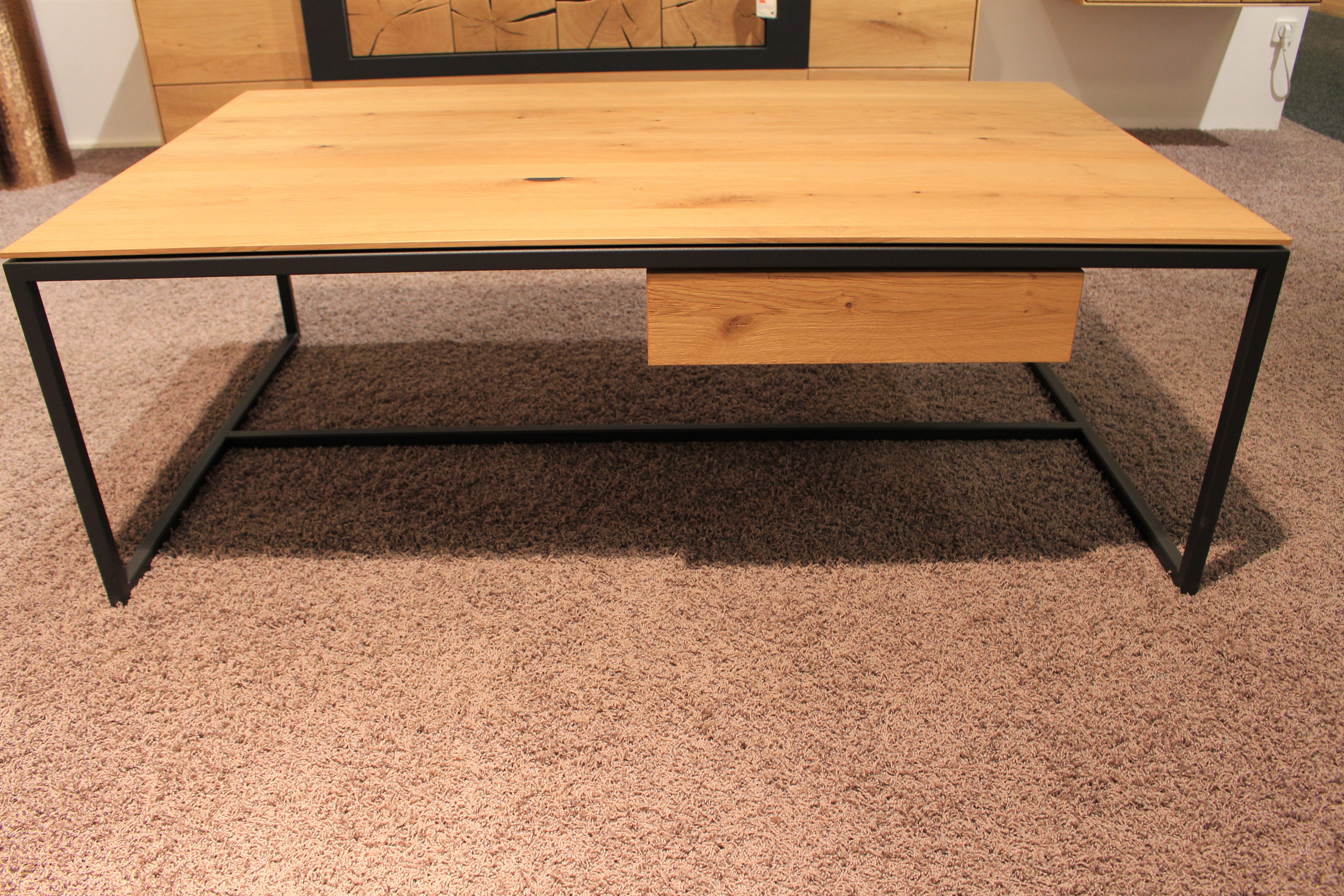 Couchtisch Wildeiche Massiv ca. 125x43x75cm