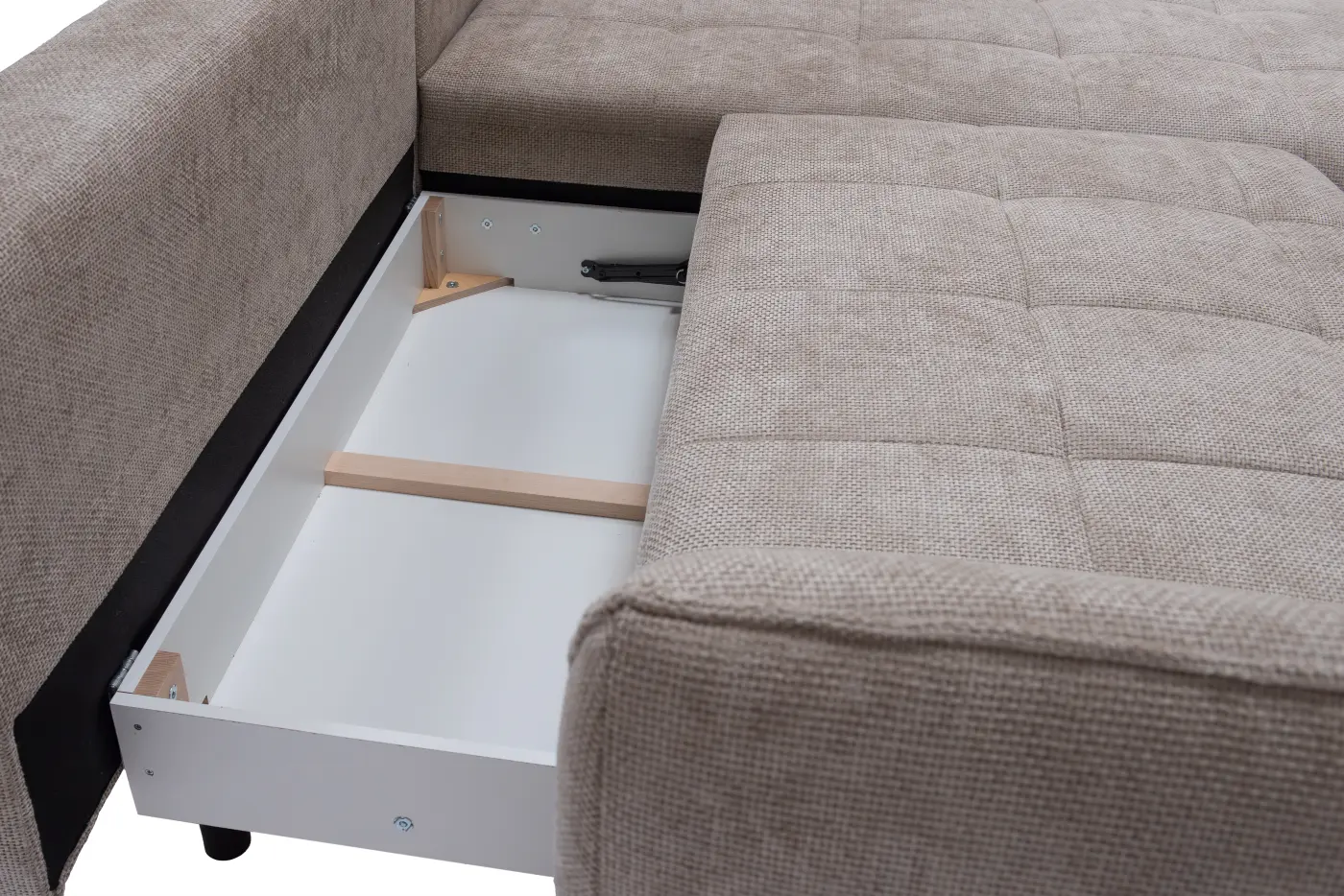 Exxpo Polstergarnitur Samoa Beige mit Bettfunktion ca. 282x187 cm