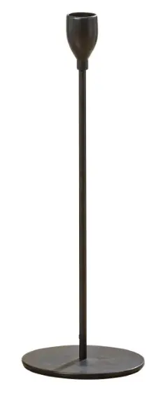 Boltze Kerzenhalter Malte Eisen schwarz 28 cm