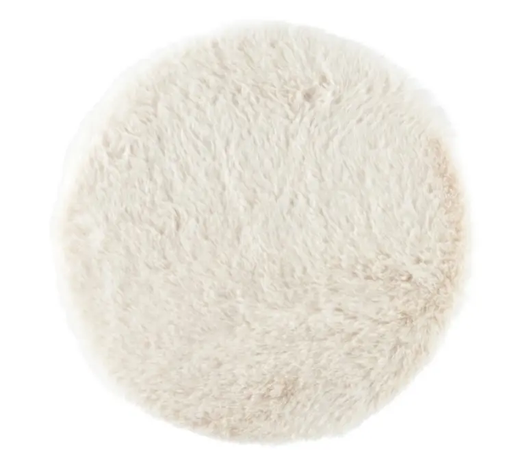 Kaemingk Fellteppich rund Creme D. 38 cm