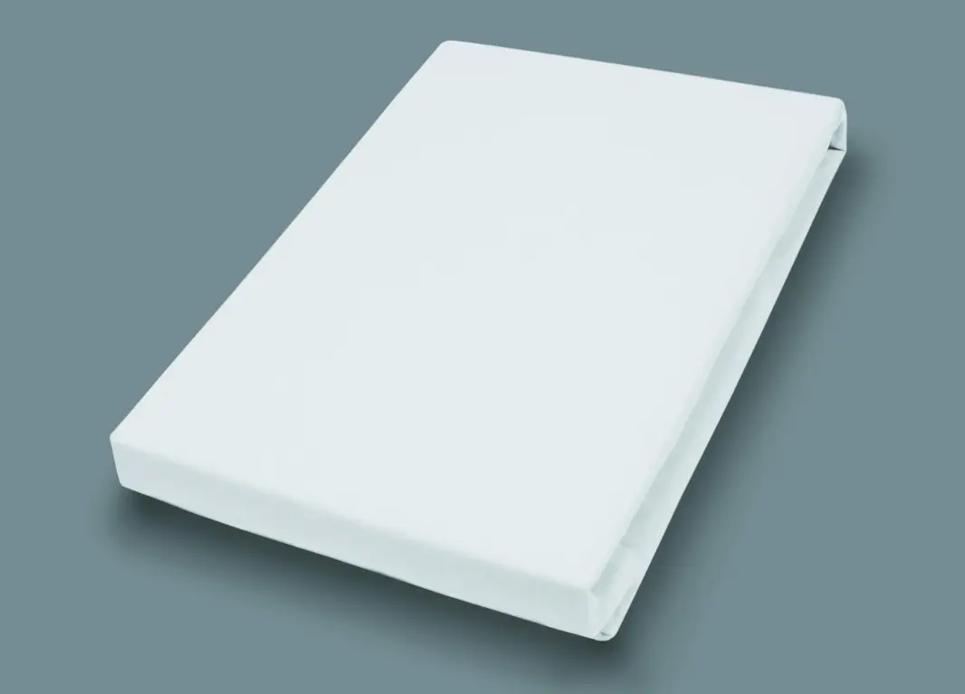 Hahn Haustextilien Spannbetttuch Jersey Weiß 90-100x200 cm