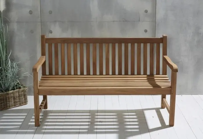 LC Garden Kampen Bank Teak 150x92x55 cm Teak  Natur