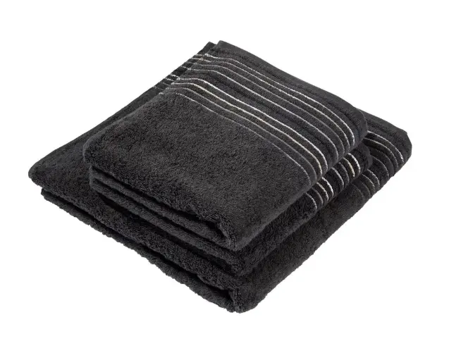 Cawö Frottier-Set 3-tlg. Anthrazit
