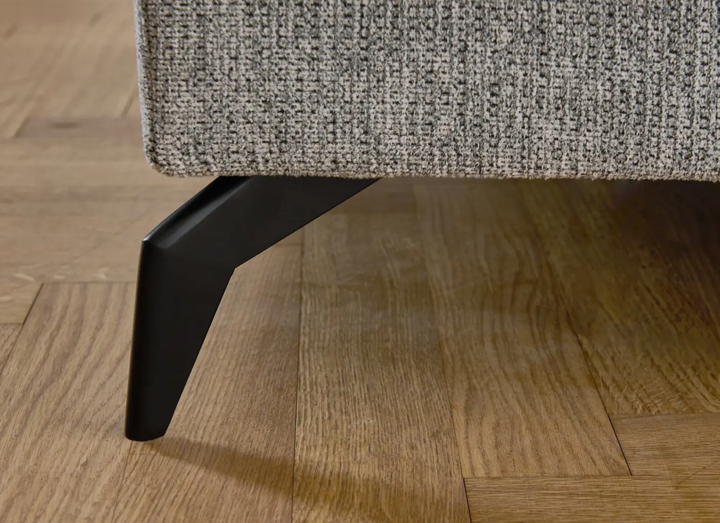 Steinpol Garnitur Morris Grau ca. 275x82-45x171 cm