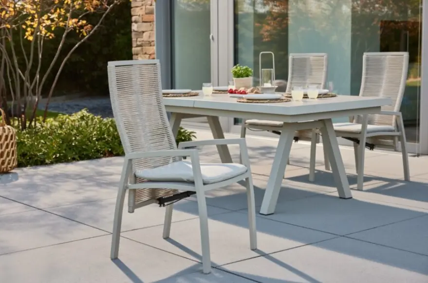 Interliving Ausziehtisch IL 7011 Stone Beton ca. 200(260)x100x77 cm