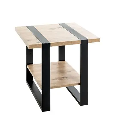 HAKU Beistelltisch Saragossa 4 eiche, schwarz