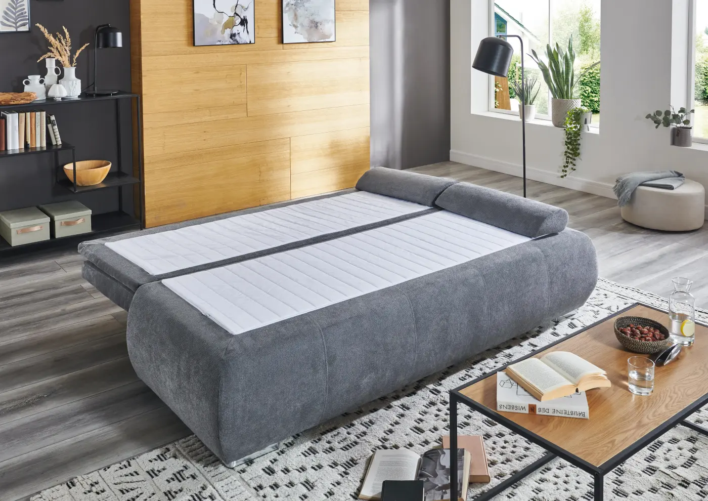 Sun Garden Schlafsofa Lenon Grau 