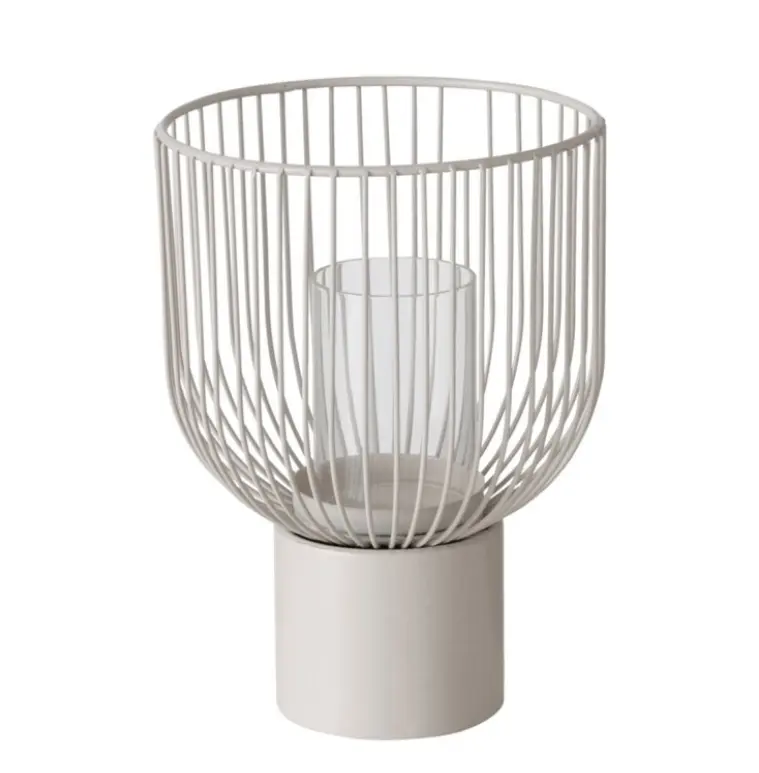 Boltze Windlicht Cindy Weiß ca. 25cm