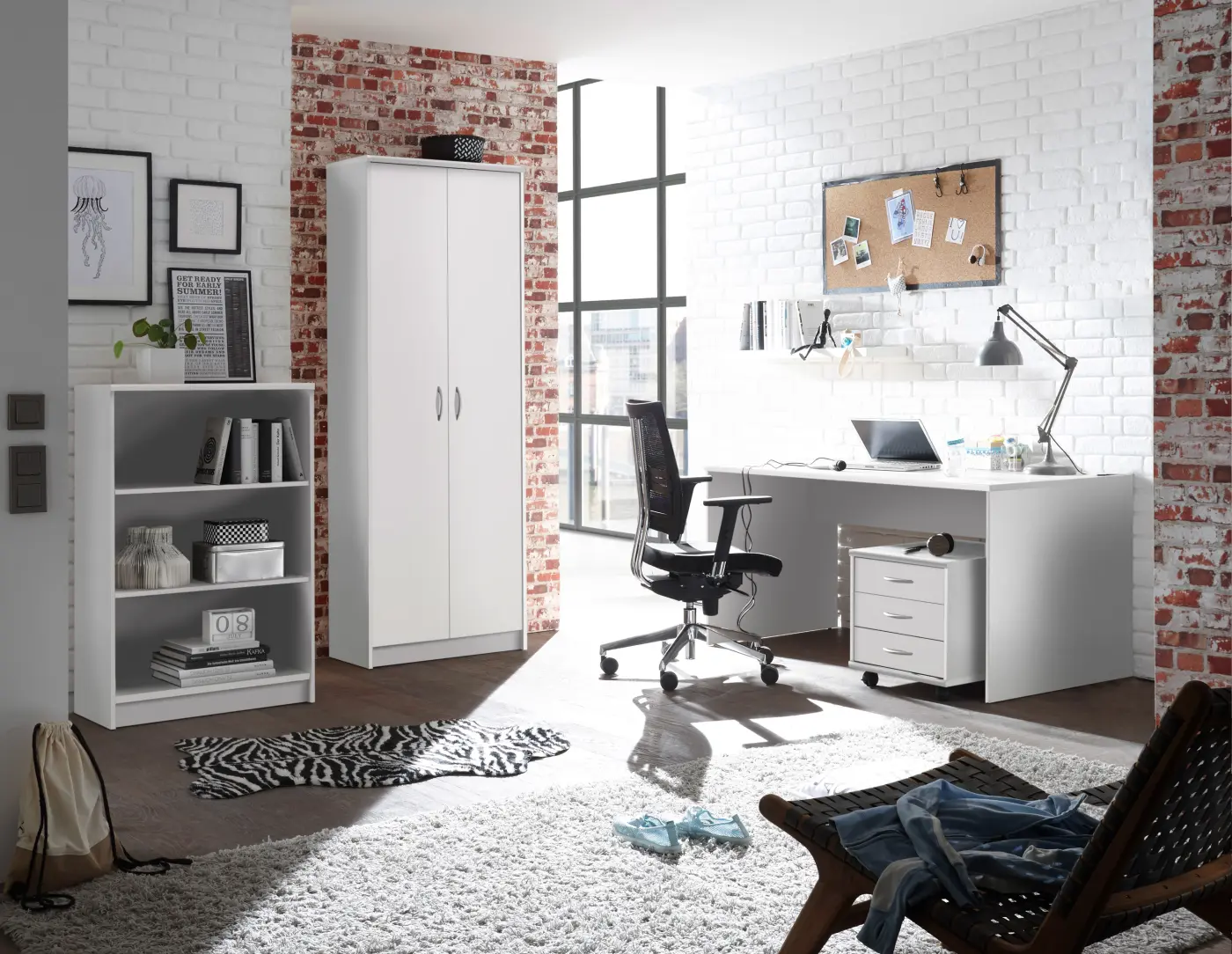 Bega Consult OPTIMUS Schreibtisch Weiß BHT ca. 150x 75x75 cm