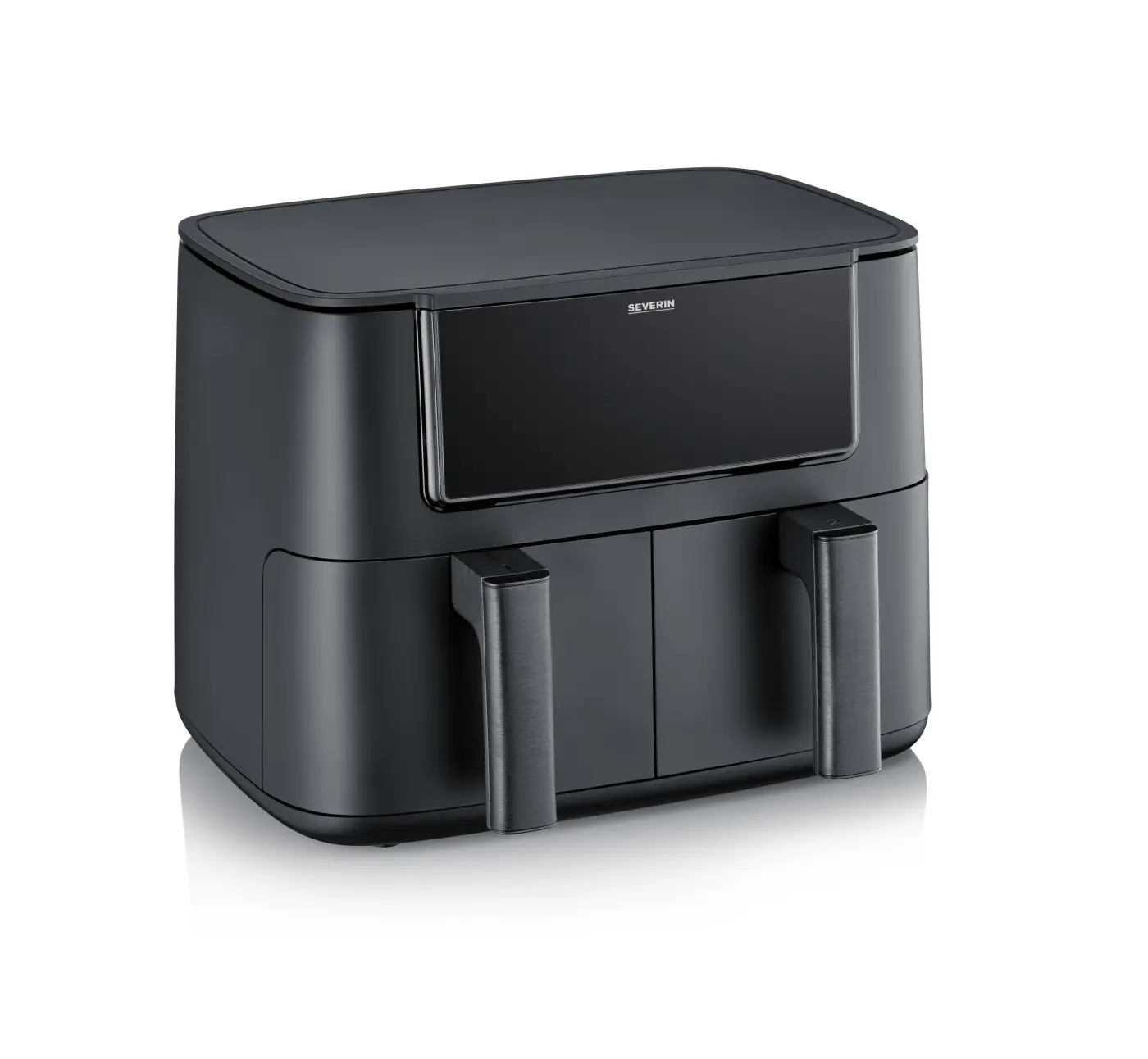 Severin Heißluftfritteuse Dual Zone 2x4L Fächer Black Line ca. 40x30x38 cm