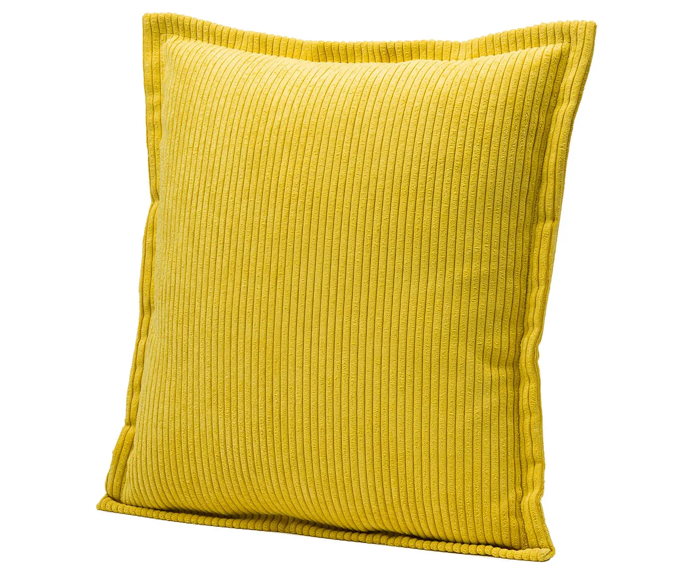 Gözze Capri Kissen Feincord-Optik 50x50 cm Gelb