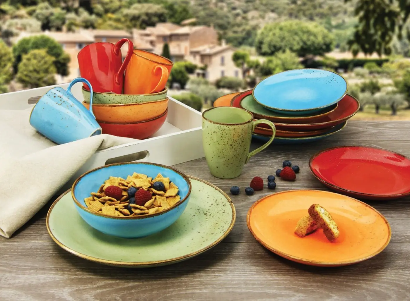 CreaTable Kombiservice 16-teilig Nature Collection Mediteran