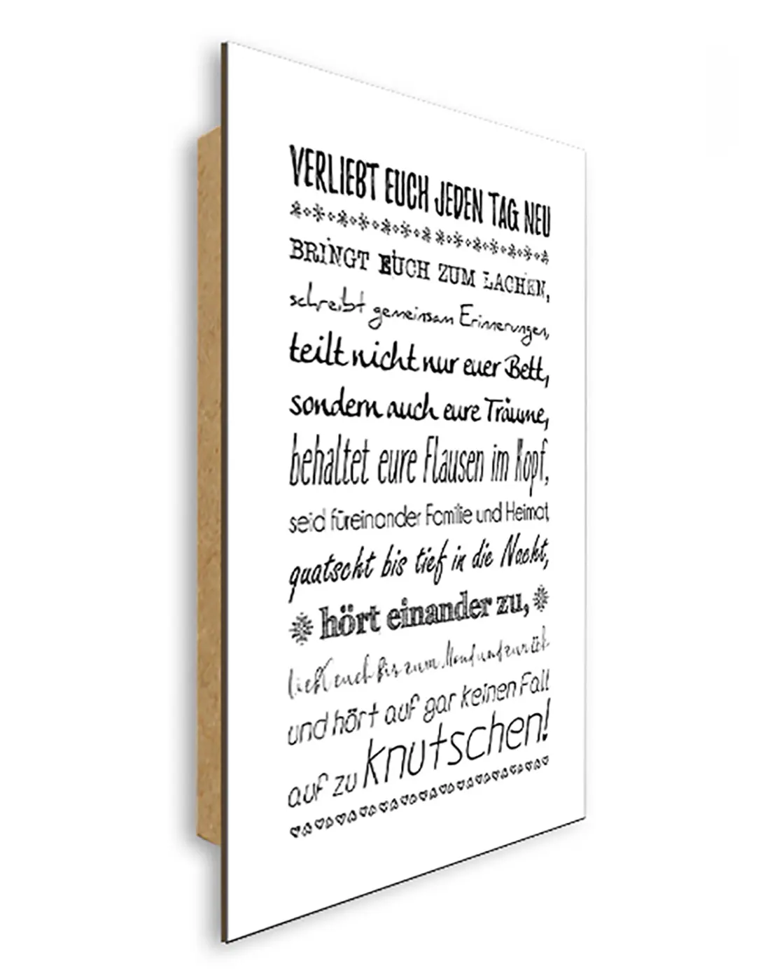 ars graphica Word-Panel - Word-Panel: Verliebt euch..