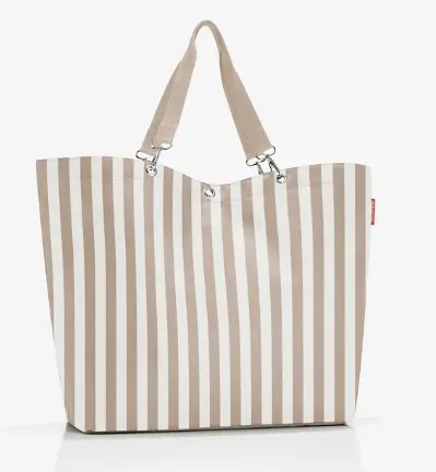Reisenthel Shopper XL Summerstripes Coffee ca.  68x45.5x20 cm