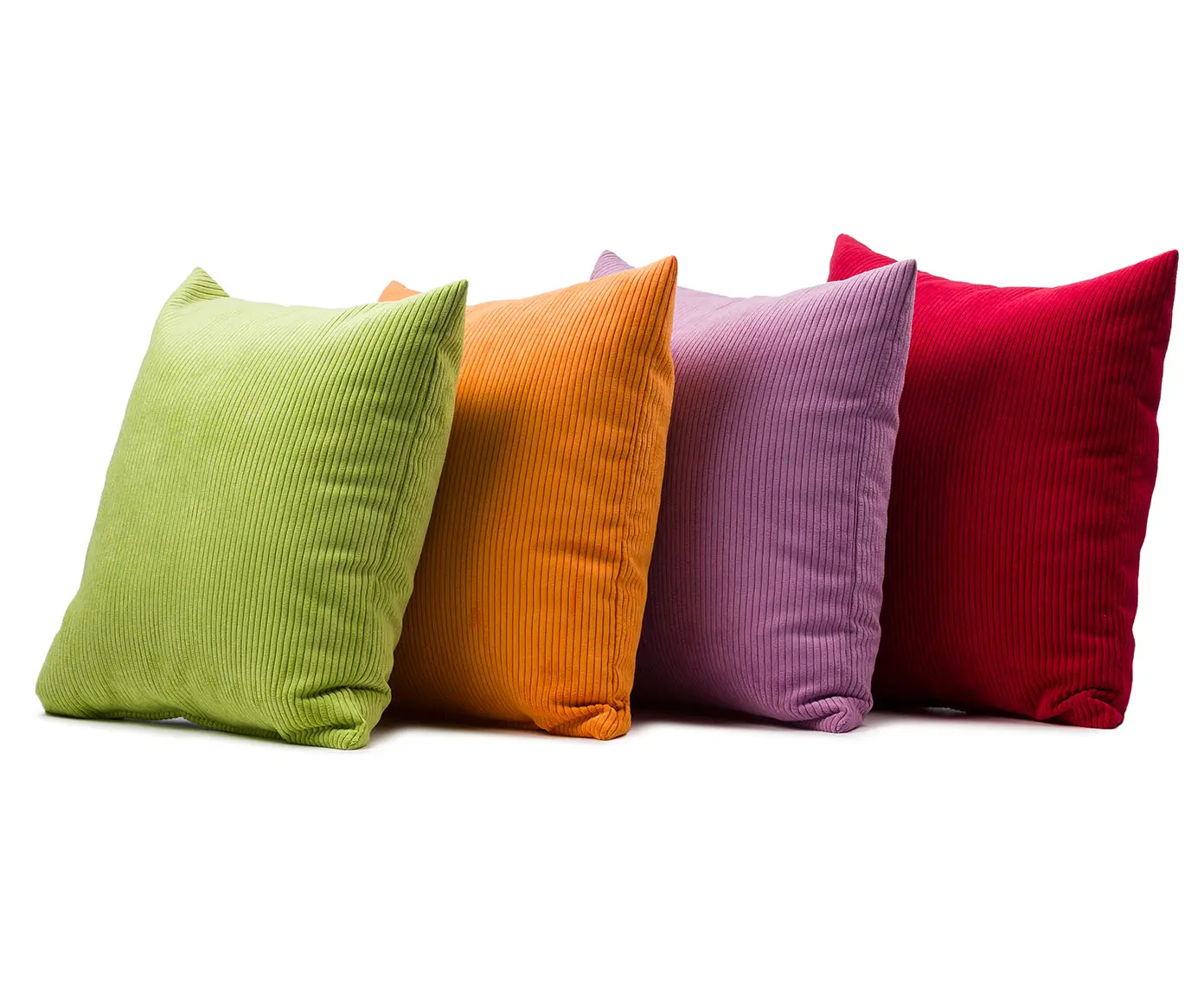 Gözze Capri Kissen Feincord-Optik 50x50 cm Rot