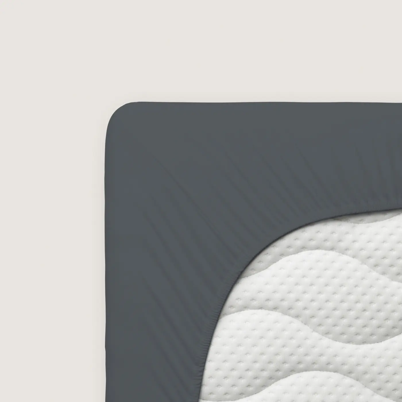 Schlafgut Spannbetttuch Pure 120x200-130x220 cm Grey Deep