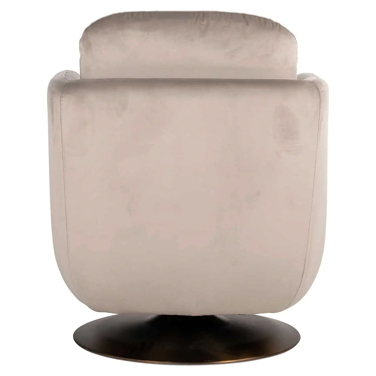 Richmond Interiors Swivel easy chair Turner khaki velvet fire retardant (FR-Quartz 903 Khaki)