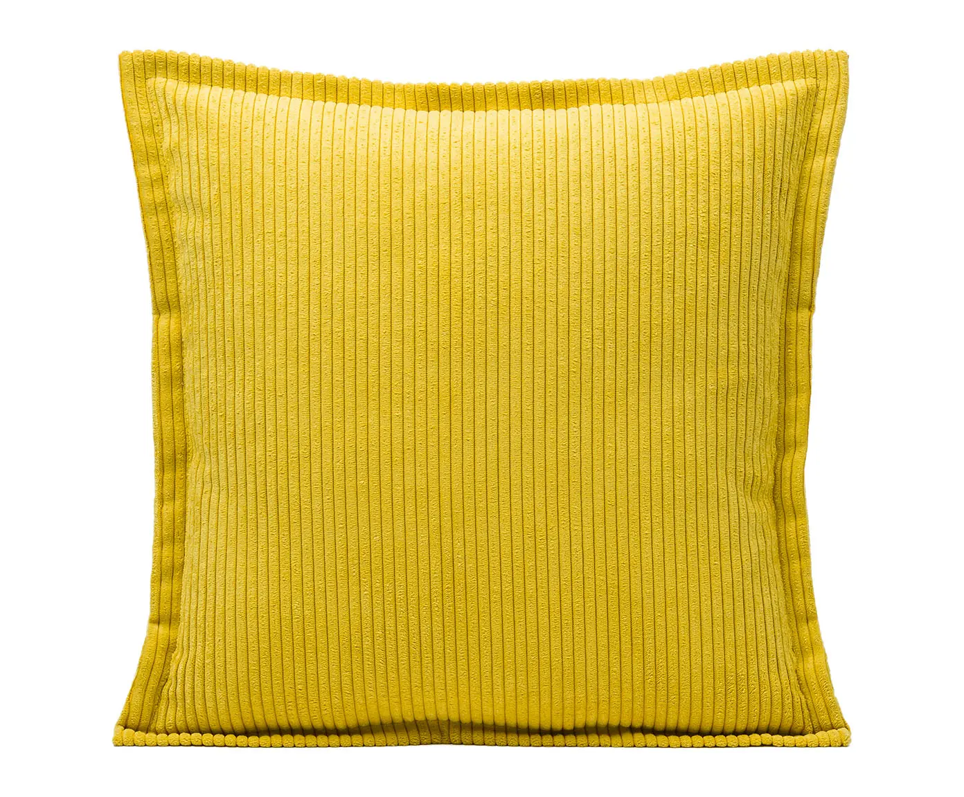 Gözze Capri Kissen Feincord-Optik 50x50 cm Gelb