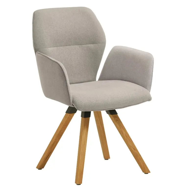 Niehoff Design-Armlehnenstuhl Merlot silber 180 Grad drehbar
