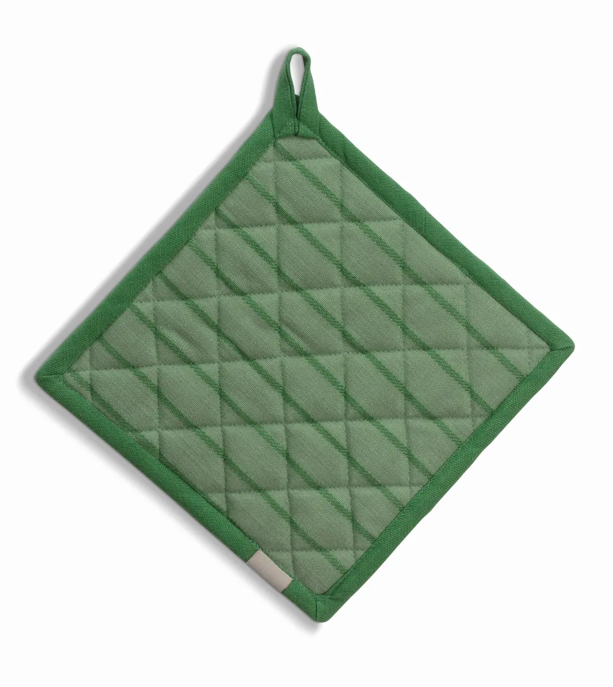 Kela Topflappen Cora Grün mit Streifen 20x20 cm