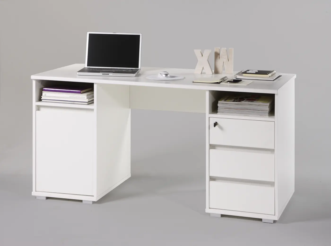 Bega Consult PRIMUS 2 Schreibtisch weiß B/H/T. ca 145x75x65 cm