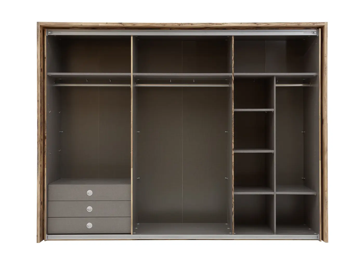 Pol Power Schubkastencontainer für Schwebetürenschrank 3 Schubkästen ca. 82,5x49x48,5 cm