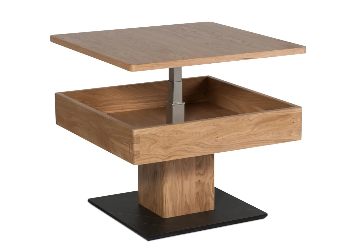 Vierhaus Funktions-Couchtisch Wildeiche ca. 67x43(-61)x67 cm