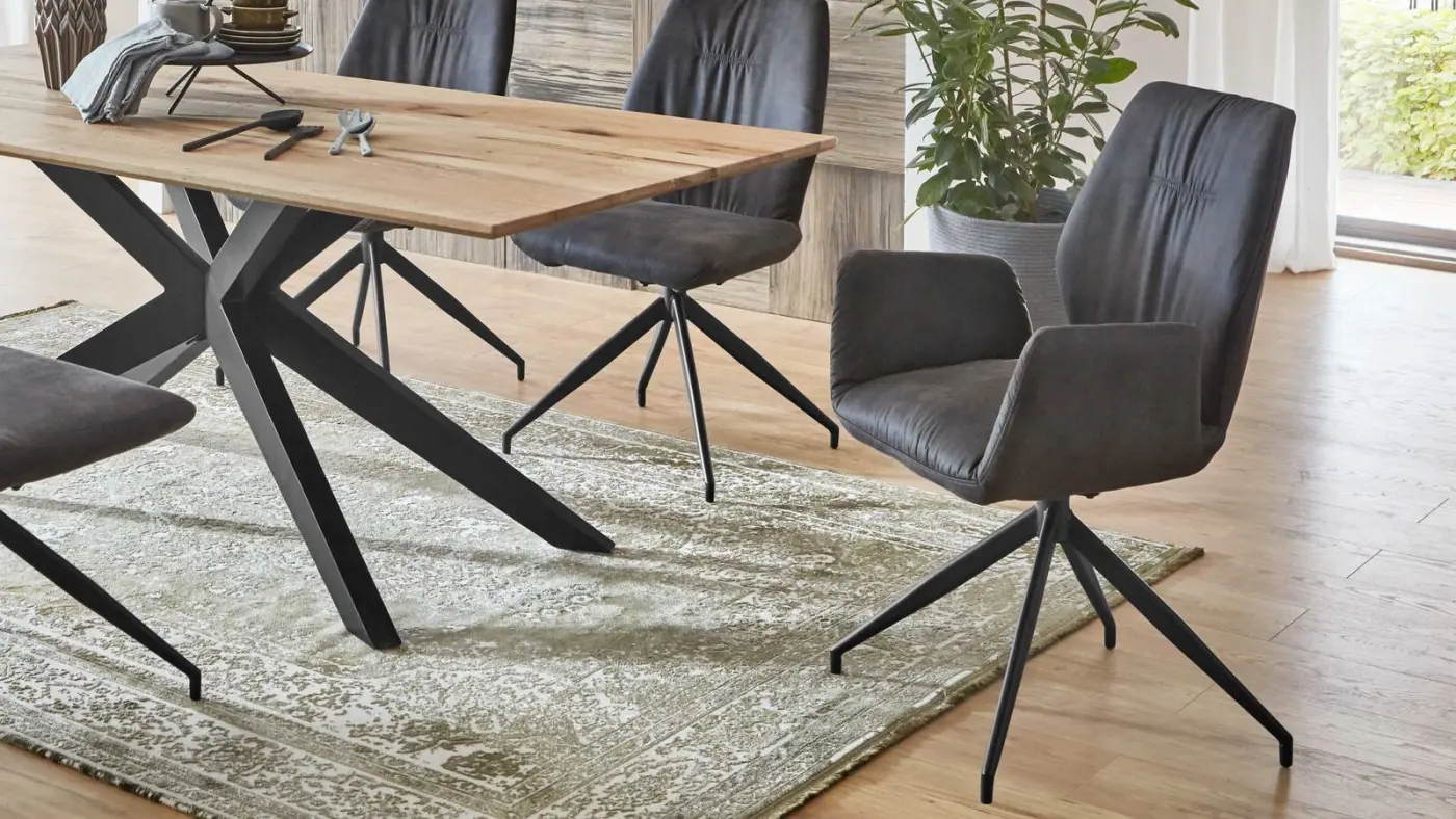 Niehoff Design-Armlehnstuhl Windhoek Anthrazit