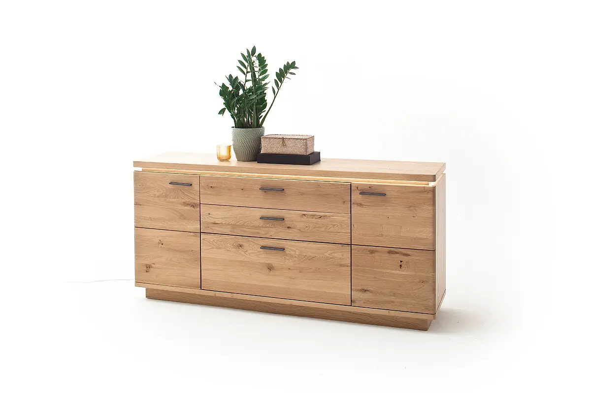 MCA Sideboard Balkeneiche Bianco ca.180x84x44 cm