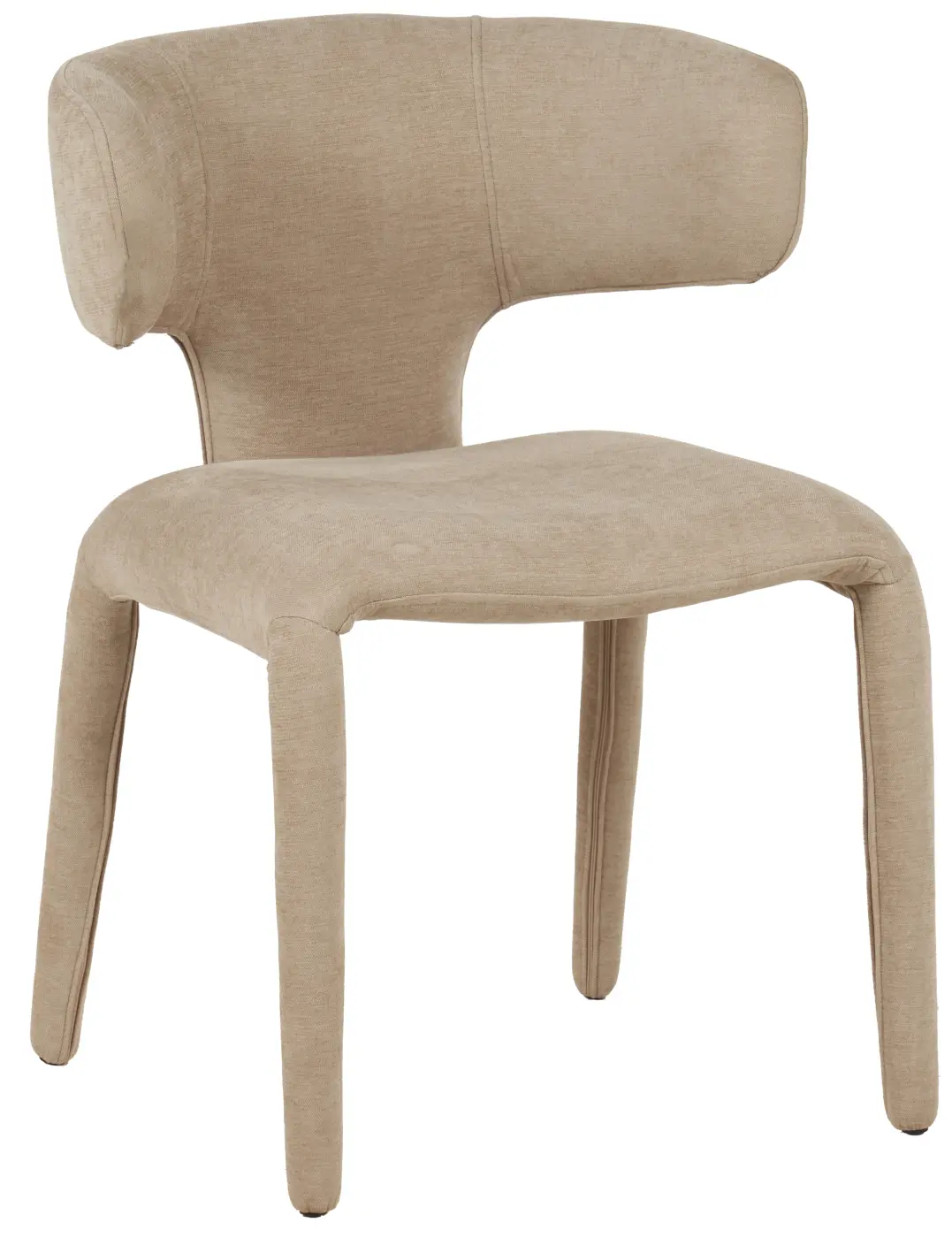 Kare Stuhl Tobi Stoff Beige ca. 76x59x57 cm