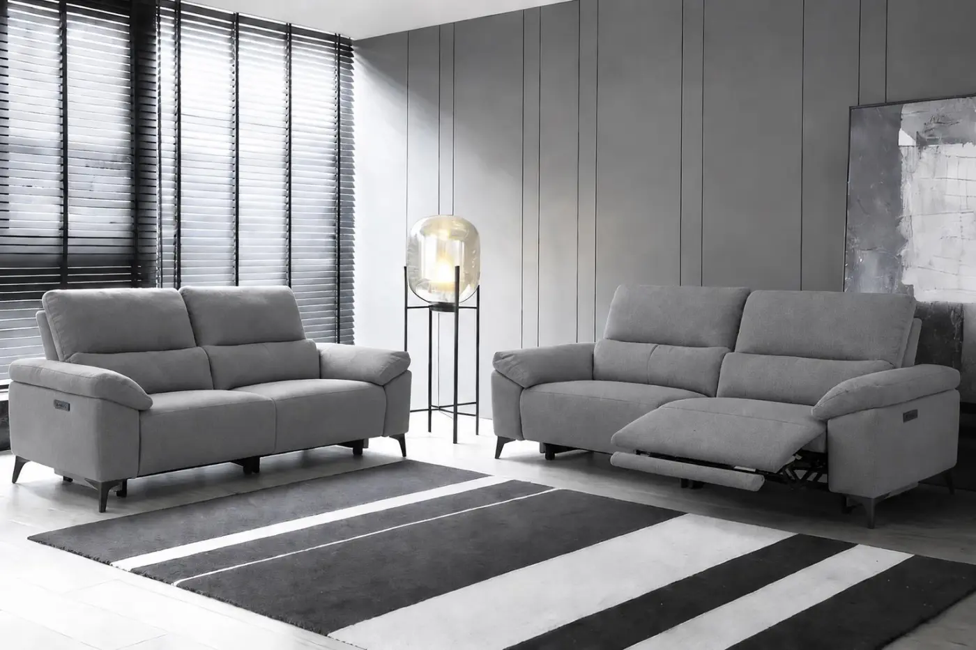 KUKA Home 2-Sitzer Sofa Nathan Grey ca.179x103x97 cm