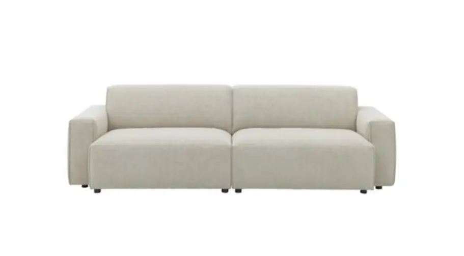 Roomio Polstergarnitur No. 4100 3-Sitzer Champagner, ca. 246x101 cm
