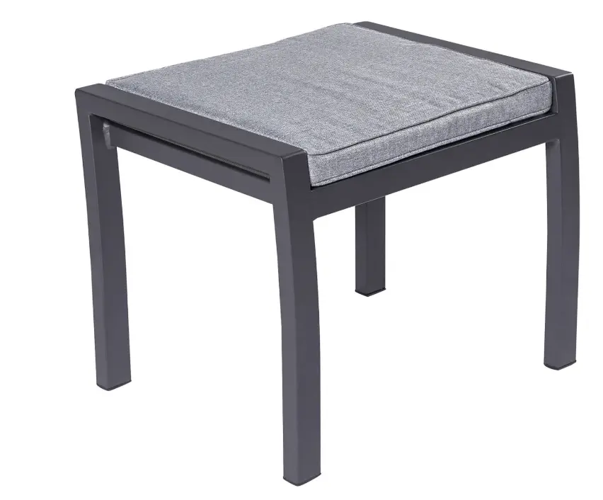 LC Garden Hocker Sondrino ca. 60x45x47 cm Silber/Anthrazit