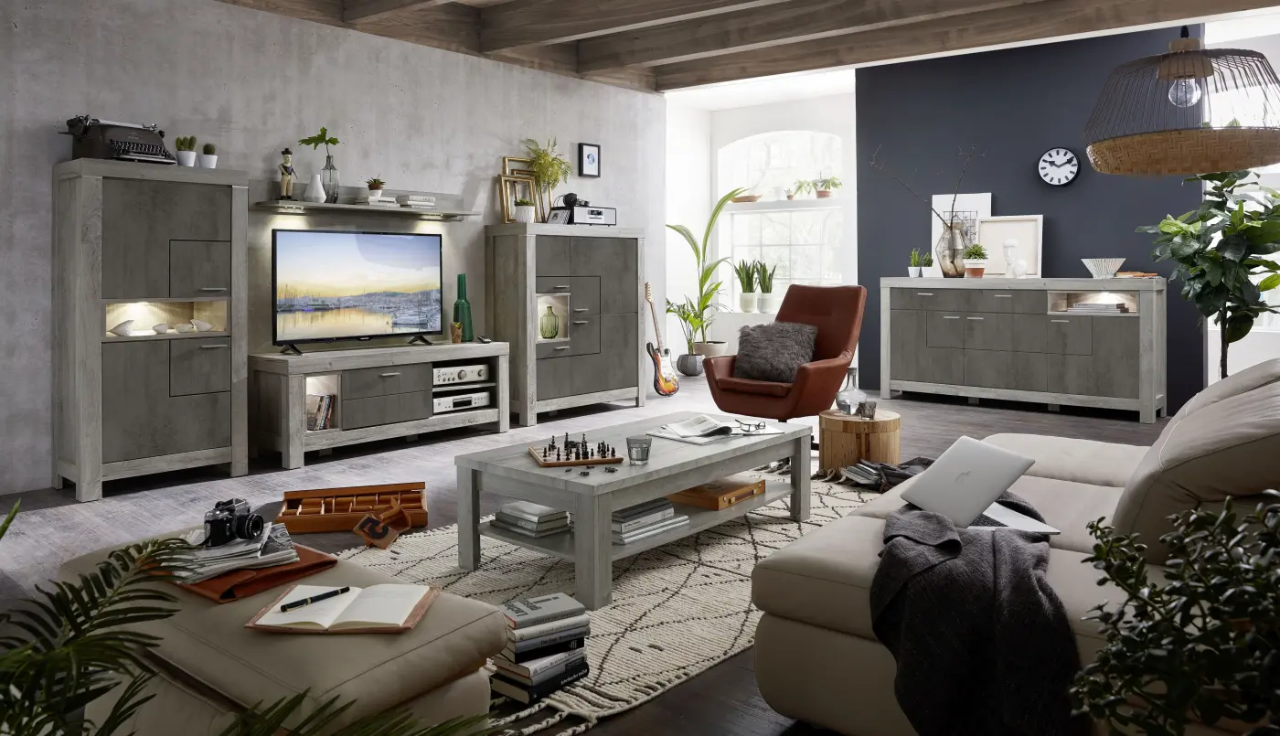 Wohn-Concept TV-Unterregal Granada ca.150x59x48 cm Wohn-Concept TV-Unterregal Granada ca.150x59x48 cm