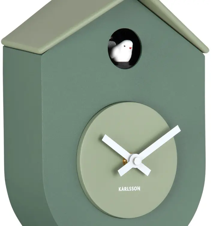 Karlsson Wall Clock Junge Green ca. 17,5x33x9 cm