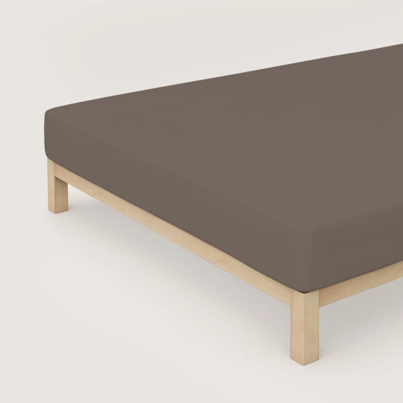 Schlafgut Spannbetttuch Pure 140x200-160x220 cm Sand Deep