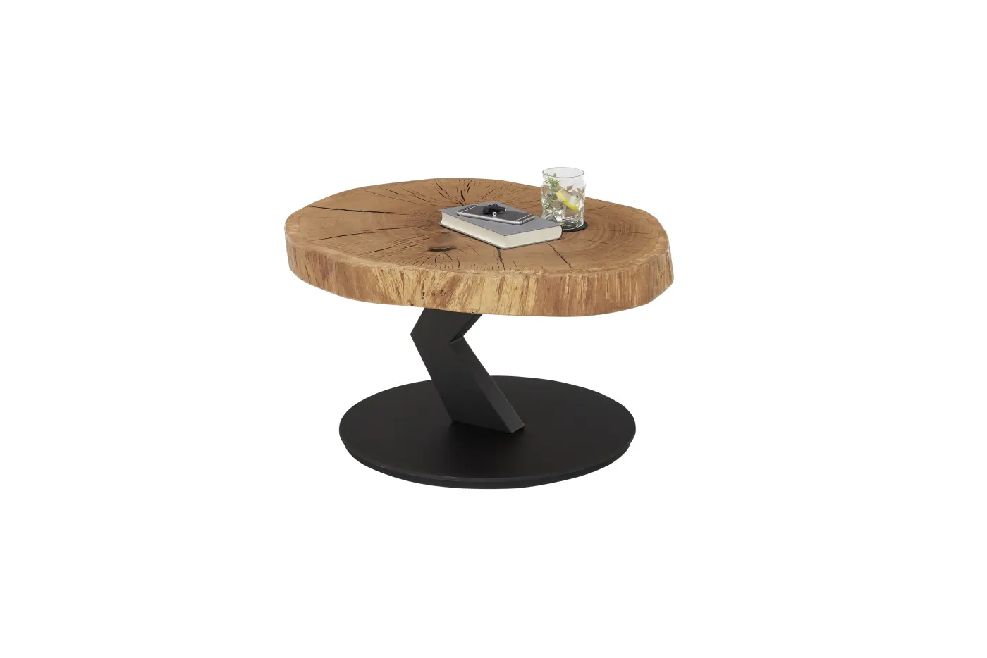 ABP Couchtisch Biloxi Eiche massiv ca. 70x45x75 cm