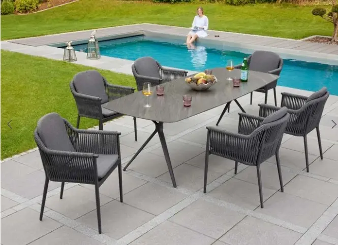 LC Garden Armlehnenstuhl Bari II Dunkelgrau 61x59x78.5 cm LC Garden Armlehnenstuhl Bari II Dunkelgrau 61x59x78.5 cm