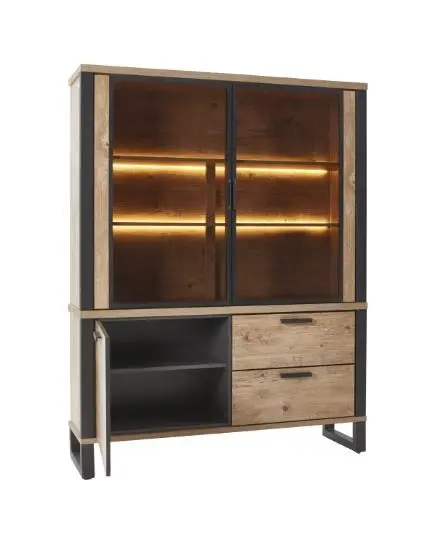 Habufa Buffet Perth 51792BRN, Braun ca. 150x195x42 cm