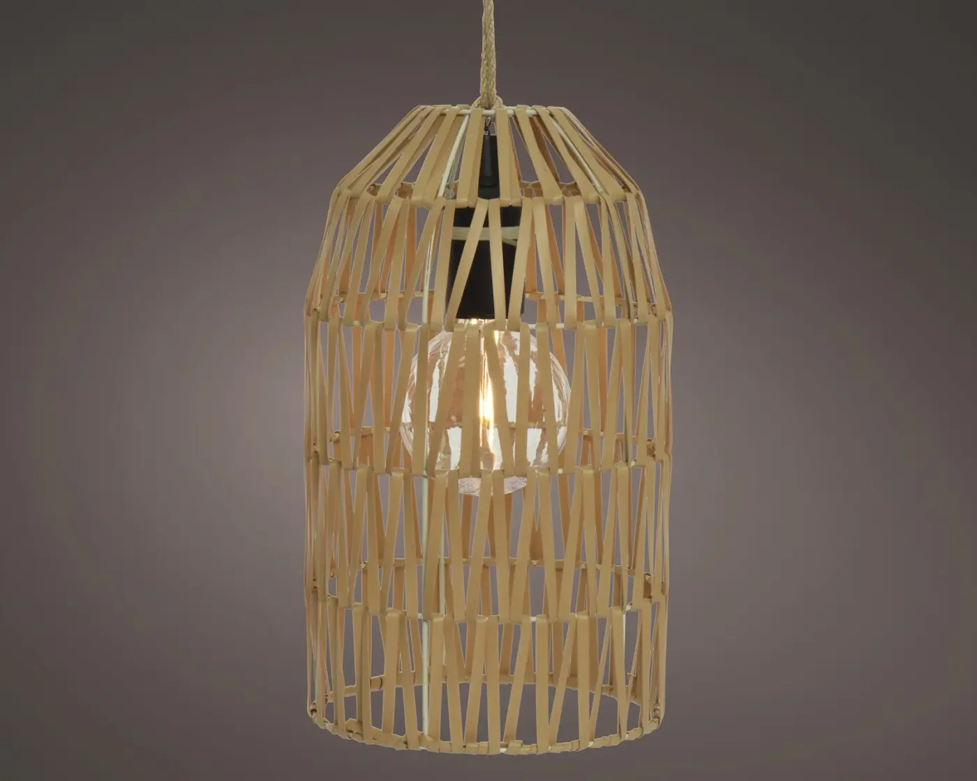 Kaemingk Hängeleuchte LED natur outdoor 20x35 cm