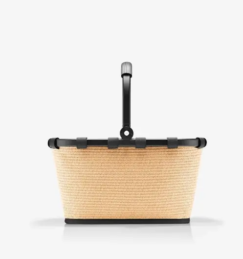Reisenthel Carrybag XS Frame raffia black ca. 33.5x21x19.5 cm